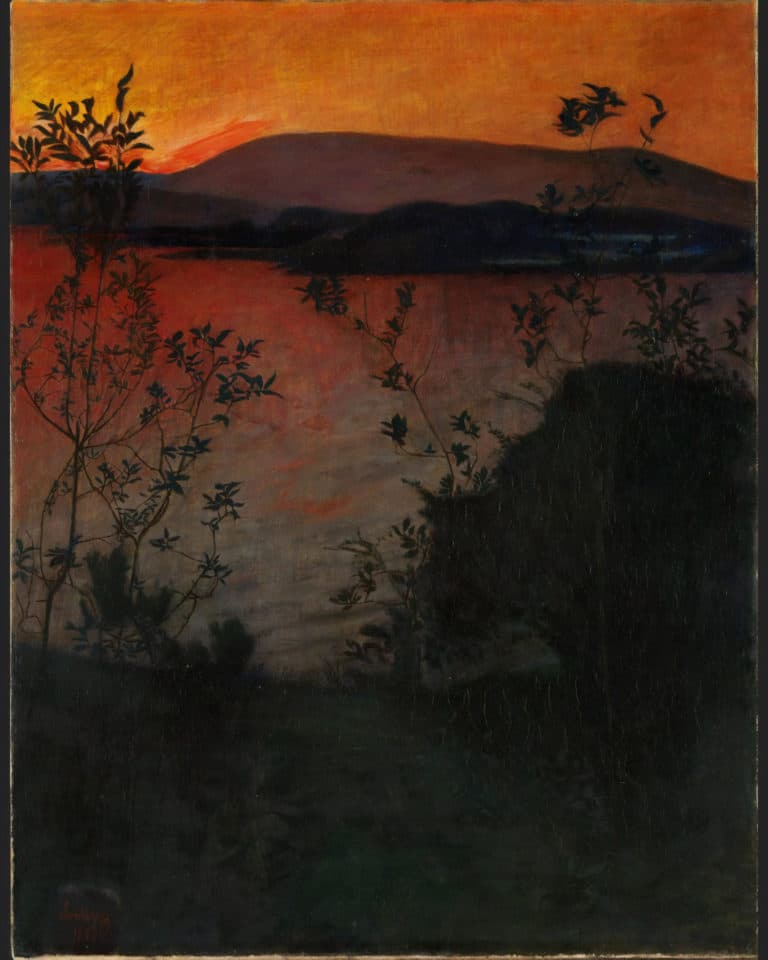Lueur du soir, Harald Sohlberg (1893)