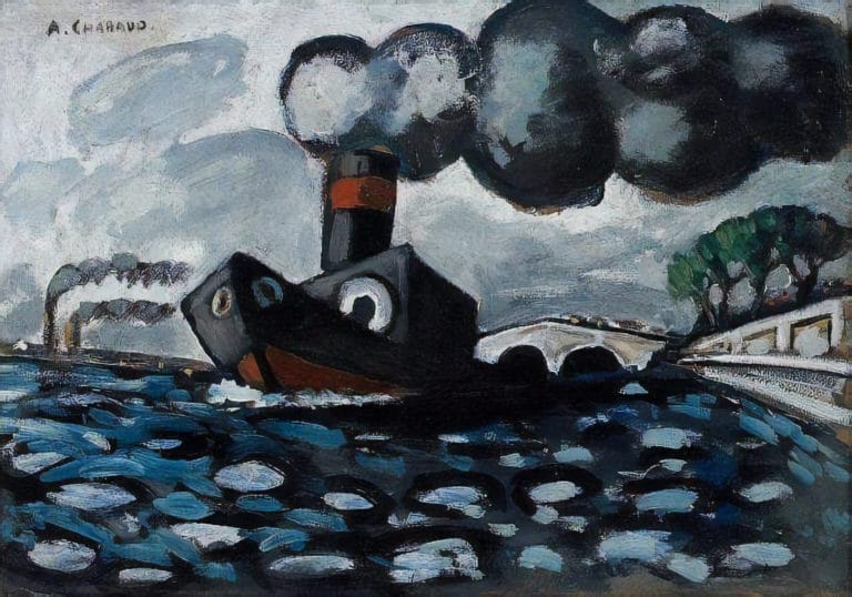 Le Remorqueur bleu, Auguste Chabaud (1927)
