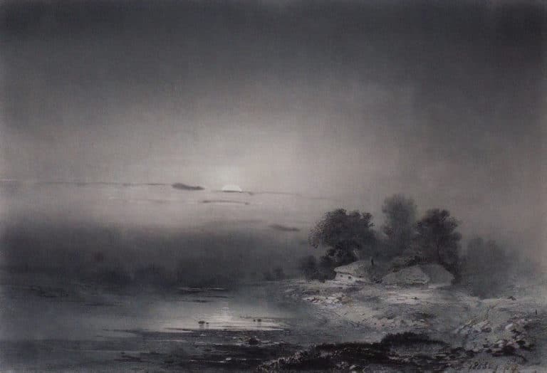 Nuit de clair de lune, Alekseï Savrassov (1874)