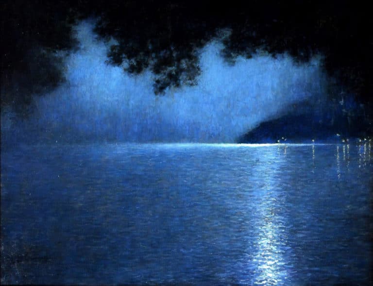 Nuit sur le lac, Lucien Lévy-Dhurmer (1910)
