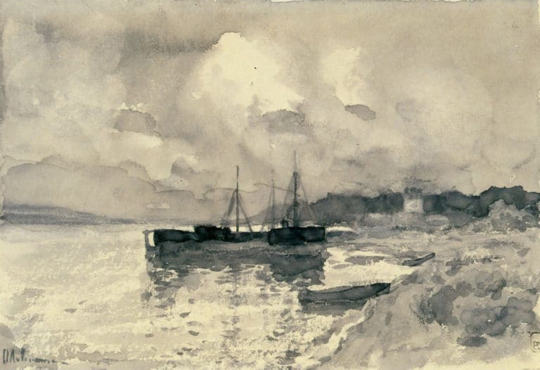 Sur la rivière, Issaak Levitan