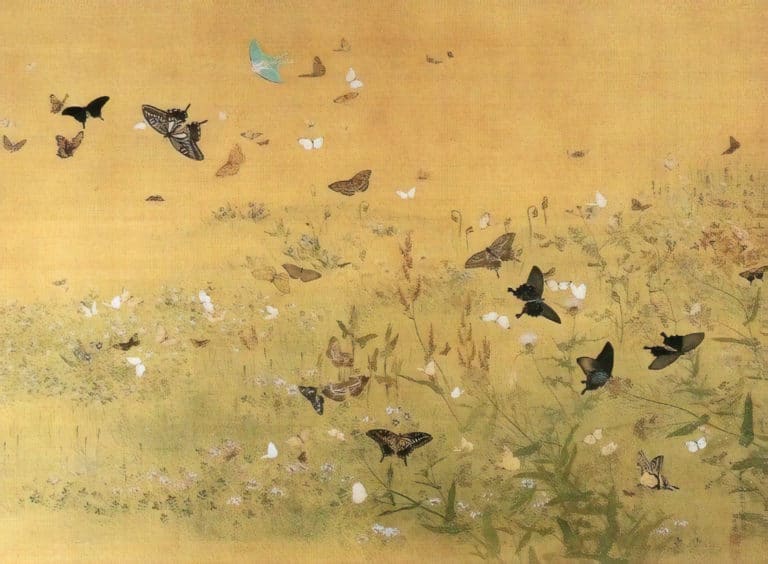 Papillons, Maruyama Ōkyo (1788)