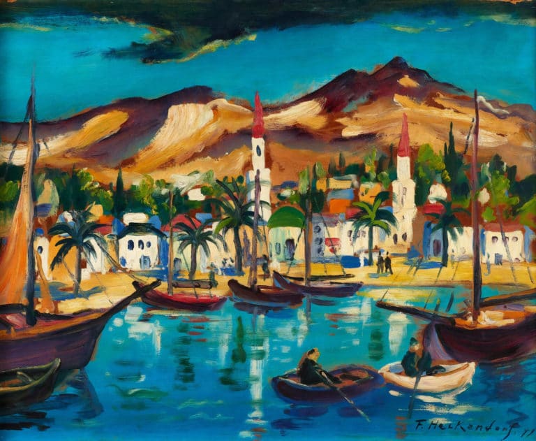 Paysage lacustre du Sud, Franz Heckendorf (1949)