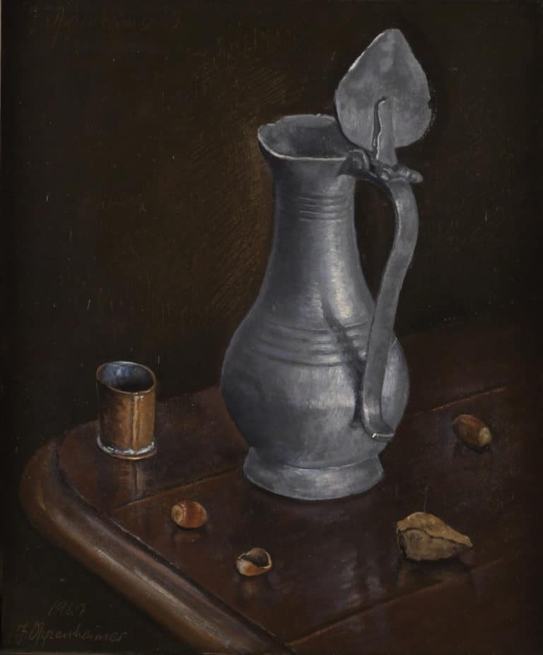 Nature morte au pichet d’étain, Jonny Oppenheimer (1967)