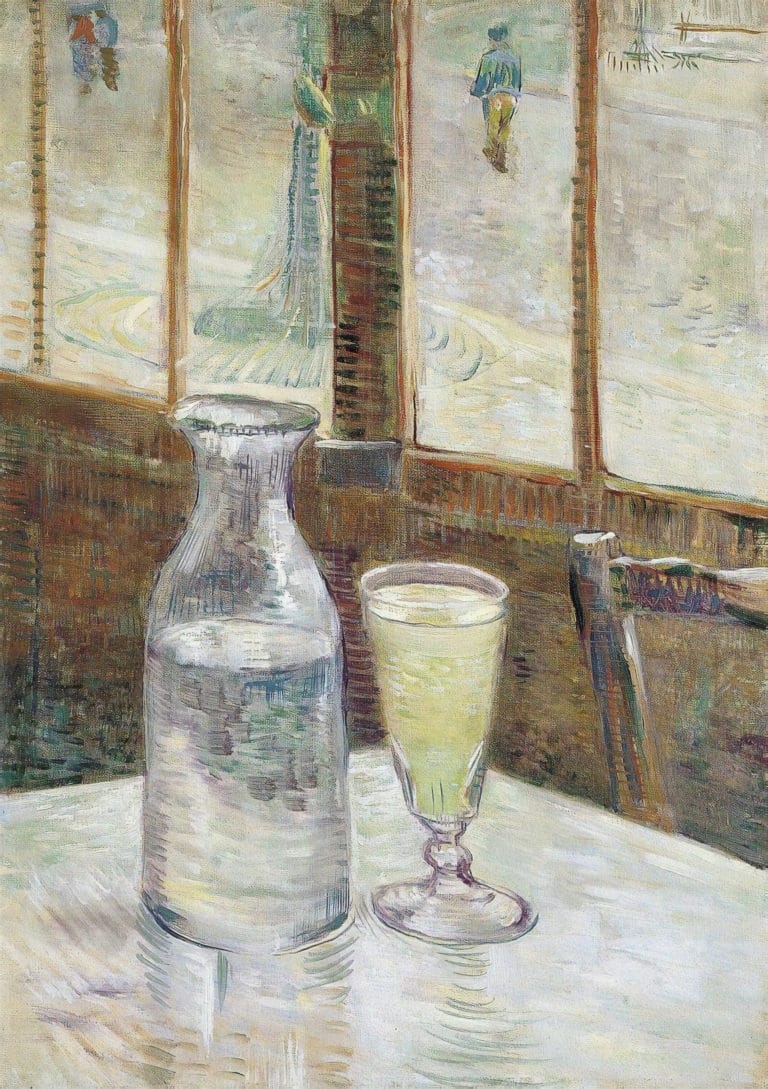 Table de café avec absinthe, Vincent van Gogh (1887)