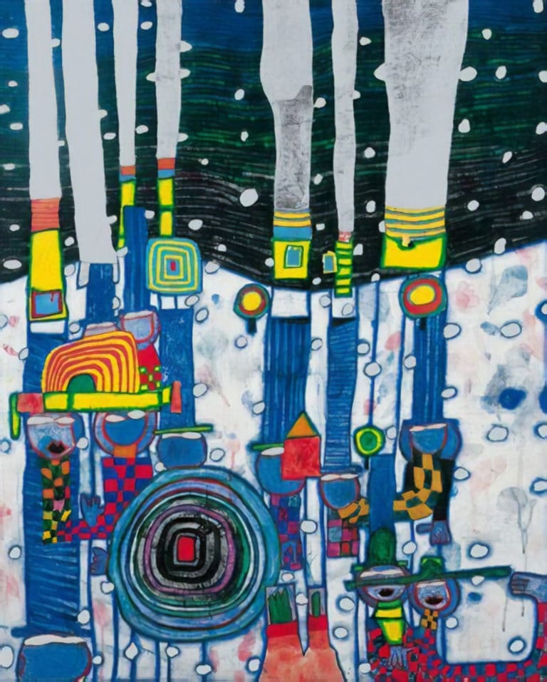 Blues bleu, Friedensreich Hundertwasser (1994)