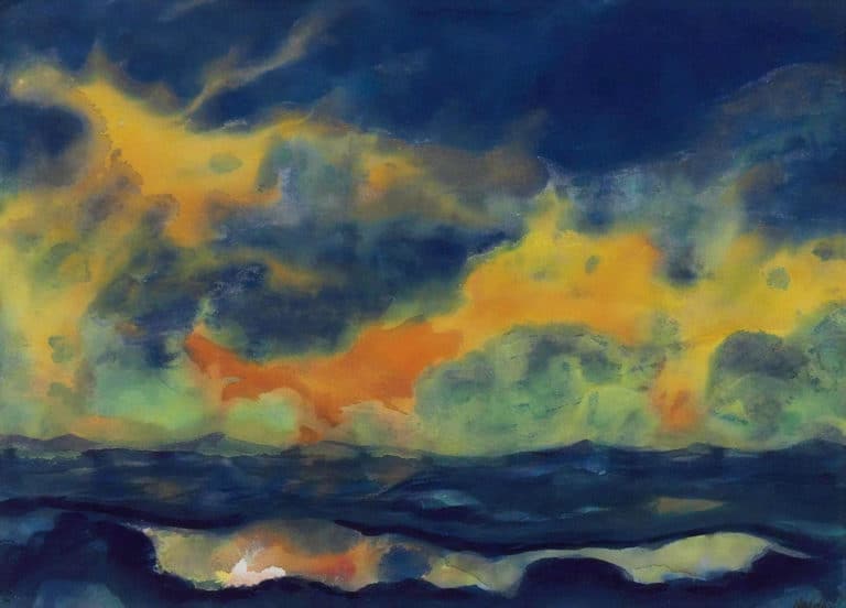 Ciel d’automne sur la mer, Emil Nolde (1940)