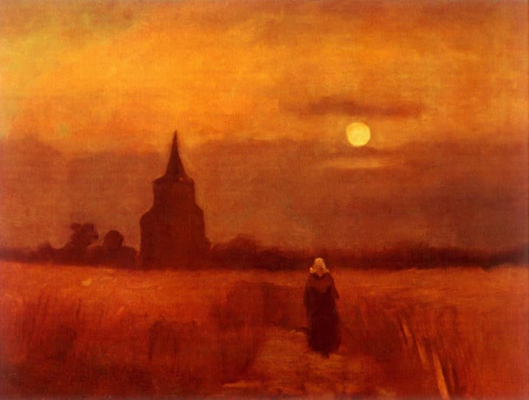 La vieille tour dans les champs, Vincent van Gogh (1888)