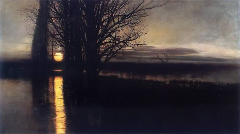 Lever de lune, Stanislav Maslovsky (1884)