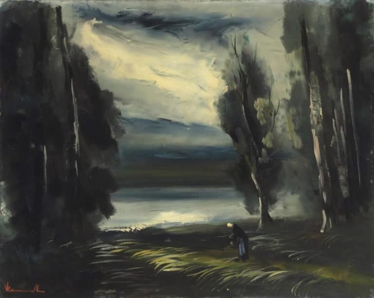 Paysage avec un personnage, Maurice de Vlaminck (1931)