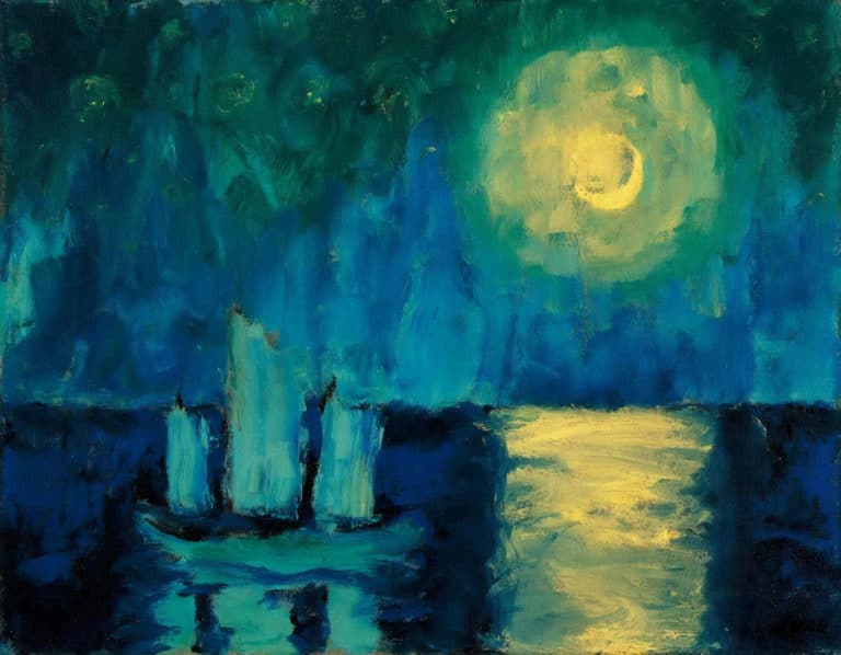 Bateau de nuit, Emil Nolde (1921)