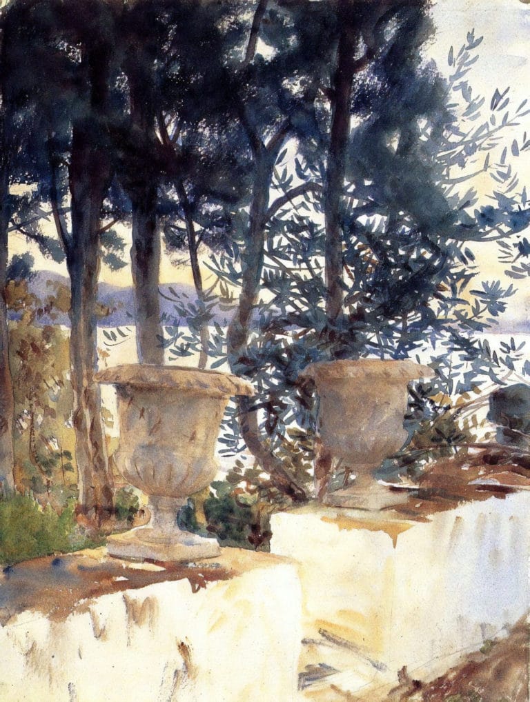 Corfou, la terrasse, John Singer Sargent (1909)