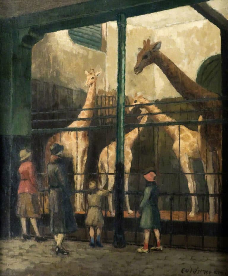 Girafes au zoo, William Coldstream (1930)