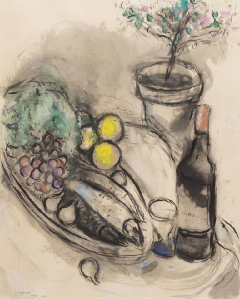 La bouteille de bordeaux, Marc Chagall (1950)