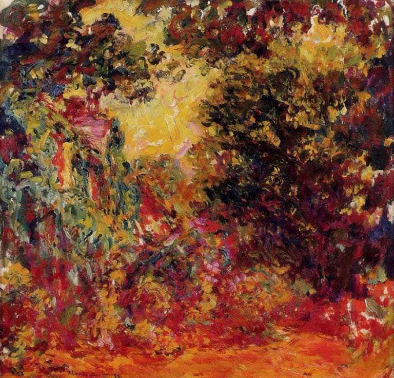 La maison de l’artiste vue du jardin aux roses, Claude Monet (1922)