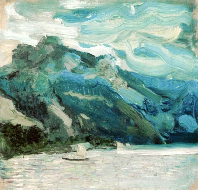 Le Traunsee et la montagne de la Grecque endormie, Richard Gerstl (1902)