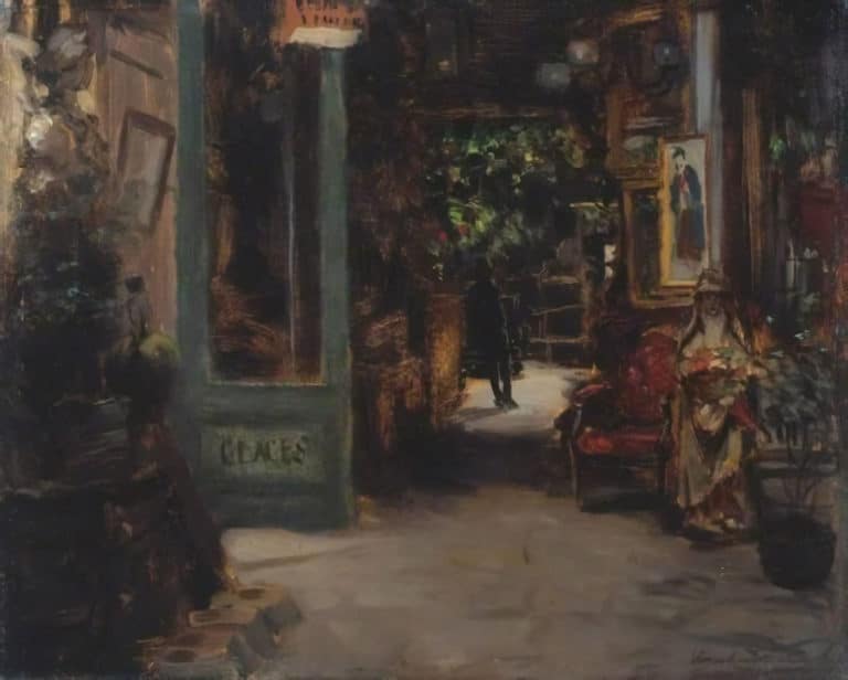 Le vieux magasin d’antiquités, Dieppe, Bernhard Sickert (1895)