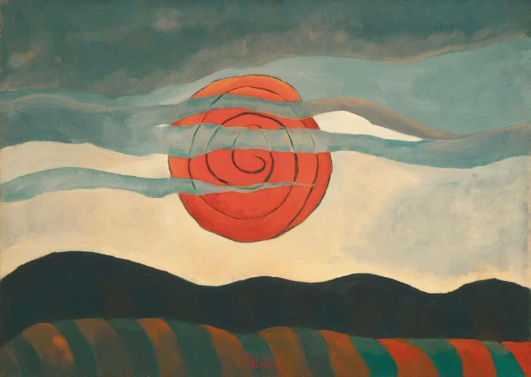 Soleil rouge, Arthur Dove (1935)