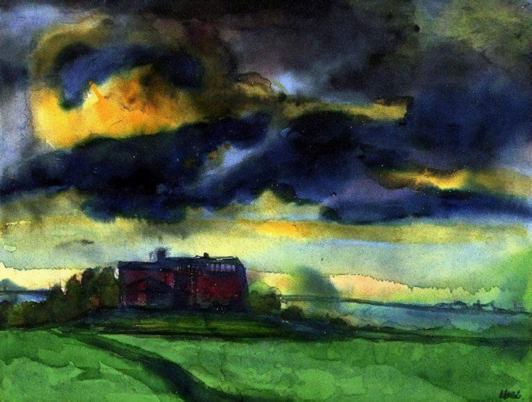 Nuages d’orage sur Seebüll, Emil Nolde (1940)