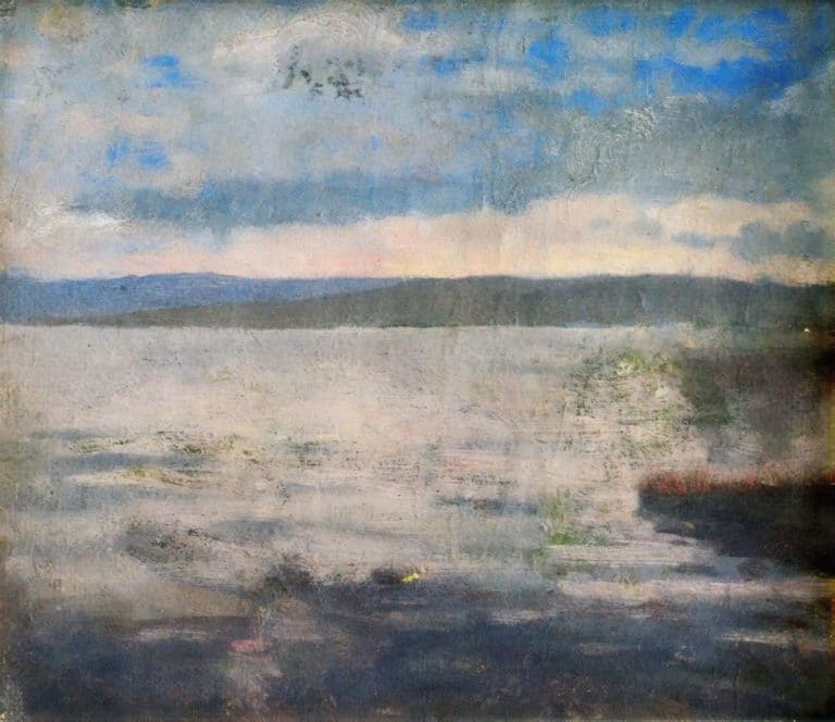 Soirée en bord de mer, Edvard Munch (1882)