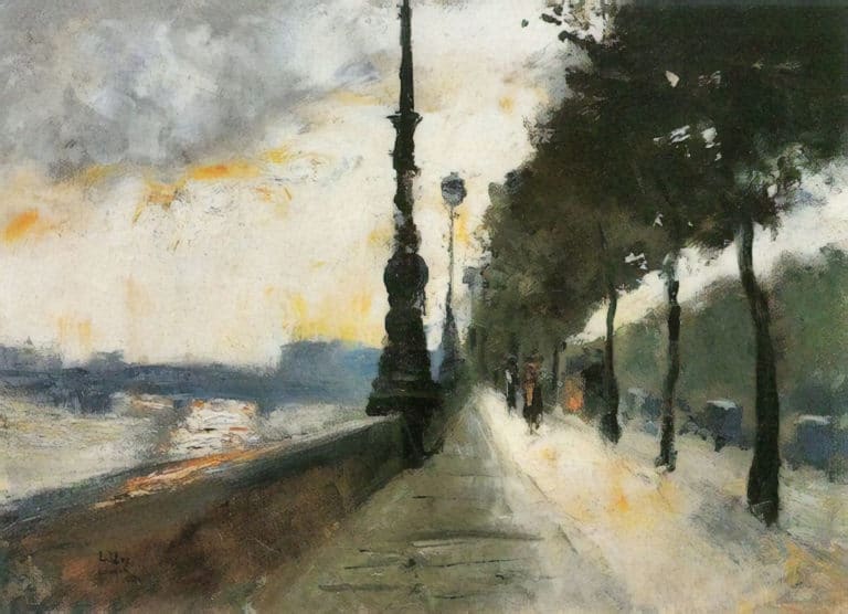 Le pont de Waterloo au soleil, Lesser Ury (1899)