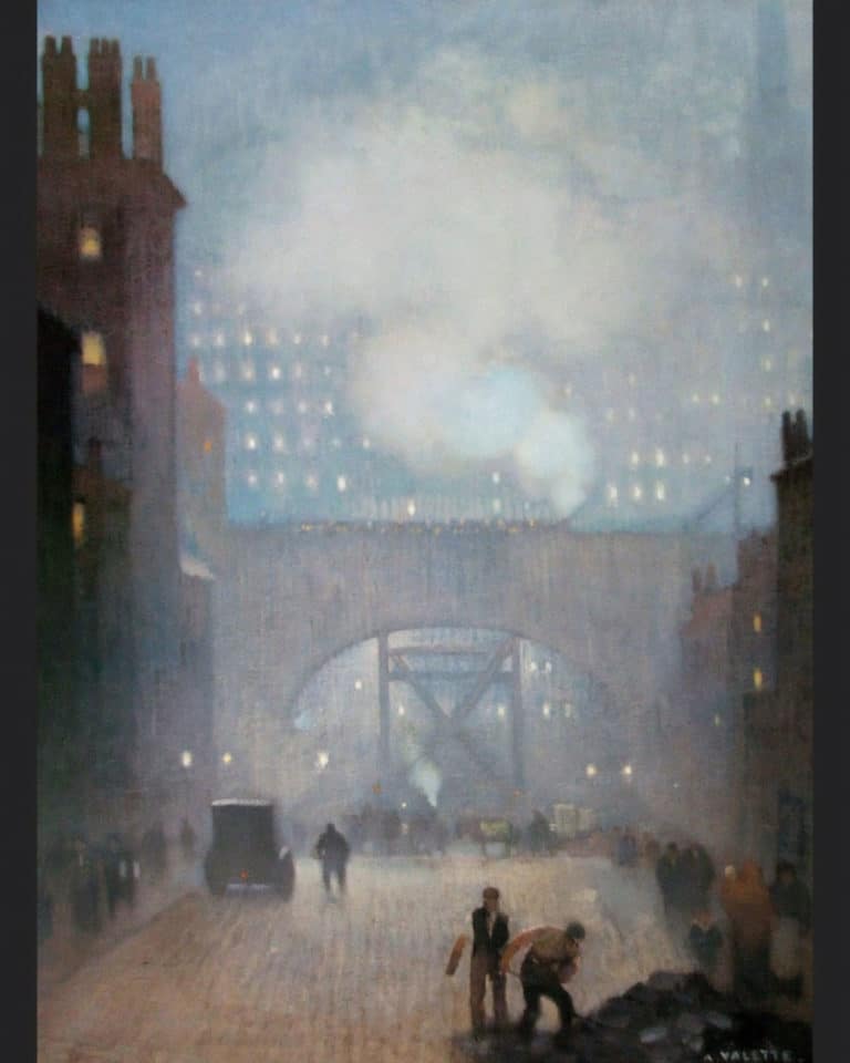 York Street menant à Charles Street, Manchester, Adolphe Vallette (1913)