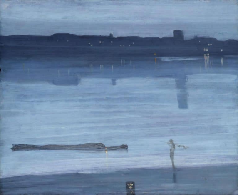Chelsea, nocturne en bleu et argent, James Abbott McNeill Whistler (1871)