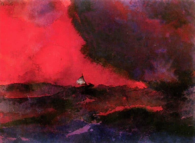 Mer rouge sombre, Emil Nolde (1930)