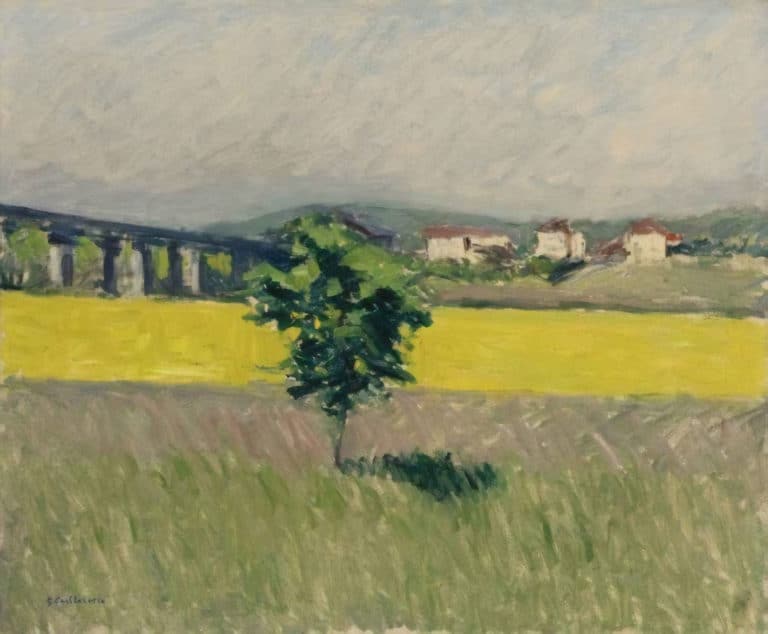 Le pont de la prairie à Argenteuil, Gustave Caillebotte (1885)