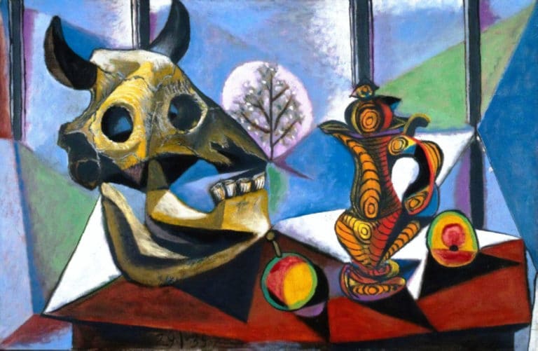 Nature morte au crâne de taureau, Pablo Picasso (1939)
