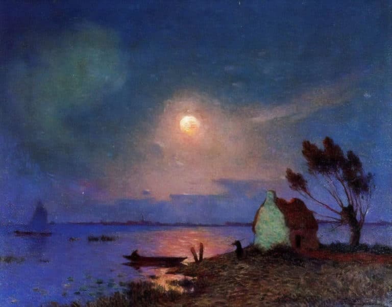 Pont-Aven au clair de lune, Ferdinand du Puigaudeau (1899)
