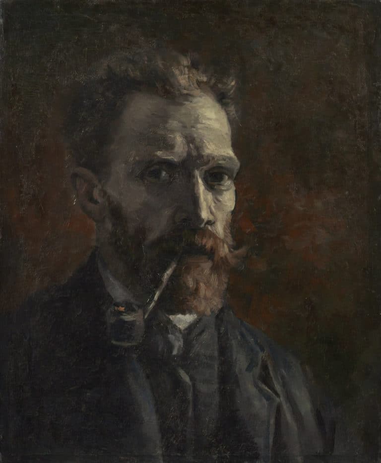 Portrait avec pipe, Vincent van Gogh (1886)