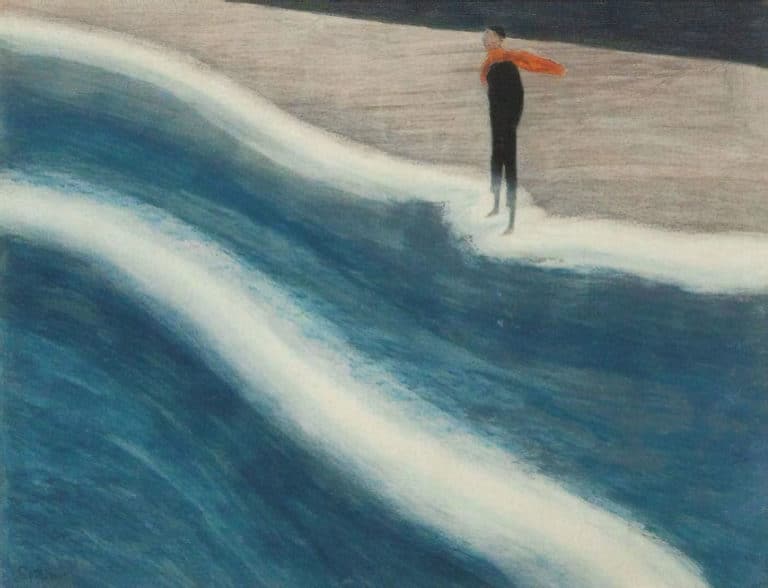 Solitaire sur la plage, Léon Spilliaert (1932)