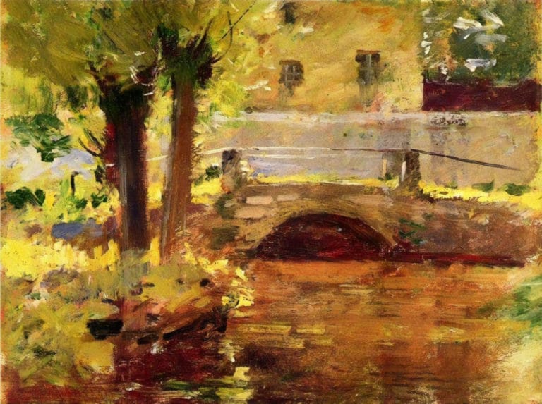 Le pont à Giverny, Theodore Robinson (1891)
