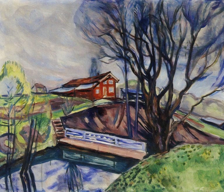 La maison rouge, Edvard Munch (1926)