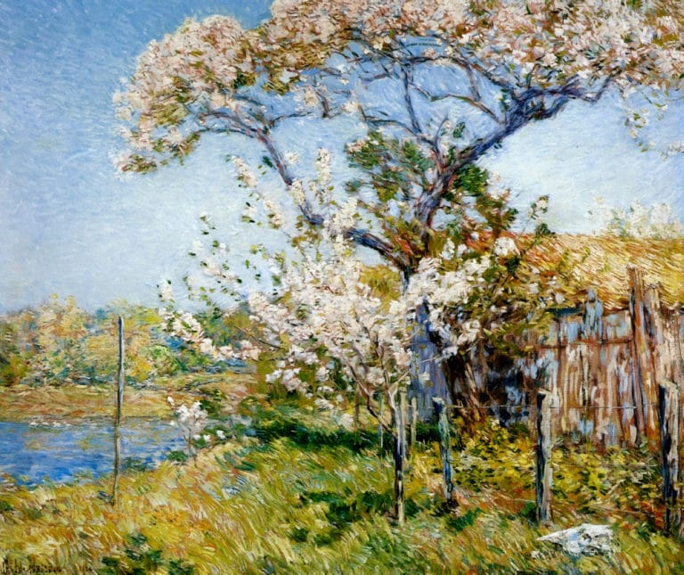 Pommiers en fleurs, Old Lyme, Childe Hassam (1901)