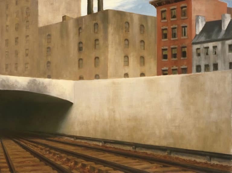En approchant de la ville, Edward Hopper (1946)
