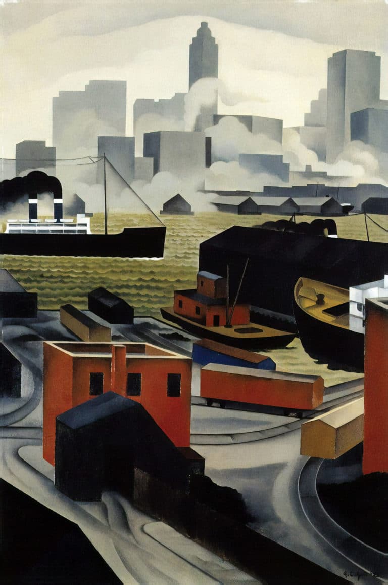 Vue de Brooklyn Heights, George Ault (1925)