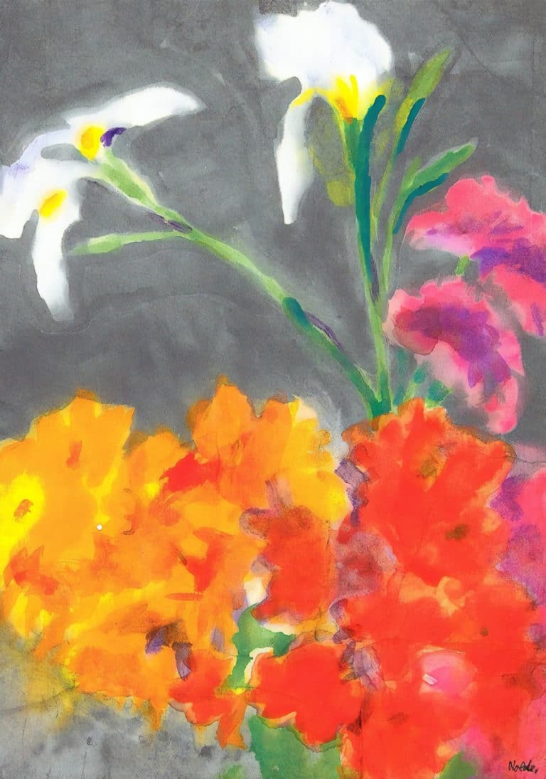 Iris et fleurs d’été, Emil Nolde (1935)