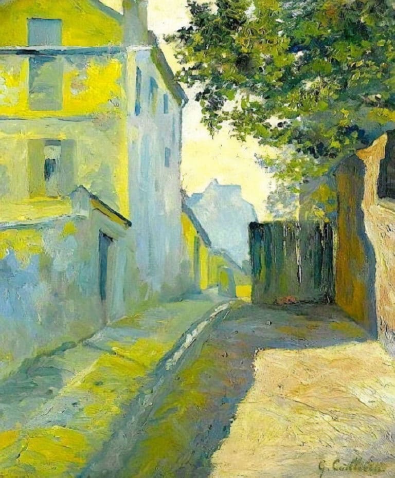 La rue Saint-Denis, Montmartre, Gustave Caillebotte (1880)