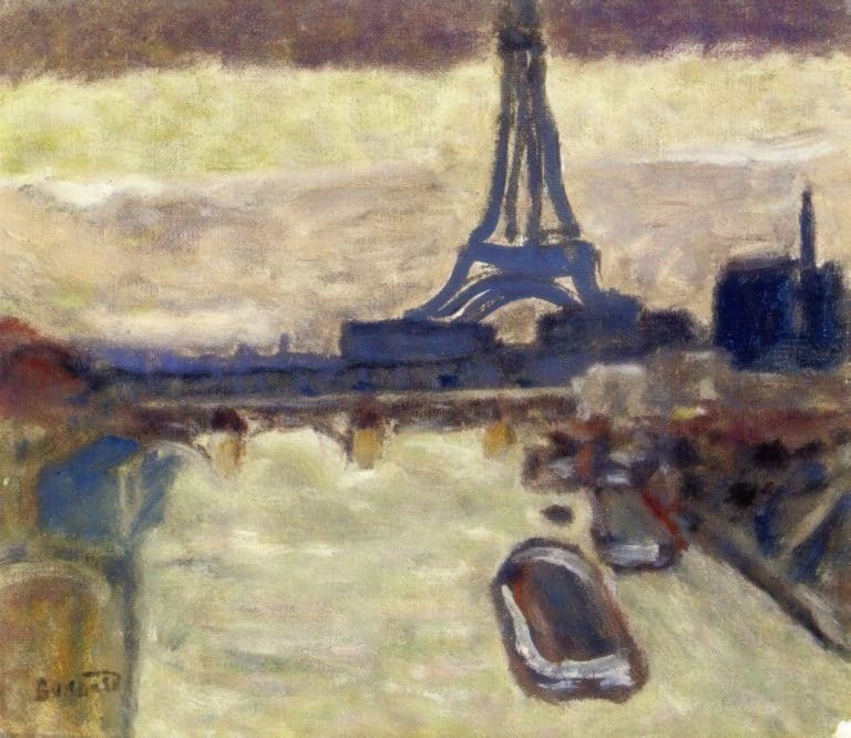 La tour Eiffel et la Seine, Pierre Bonnard (1906)