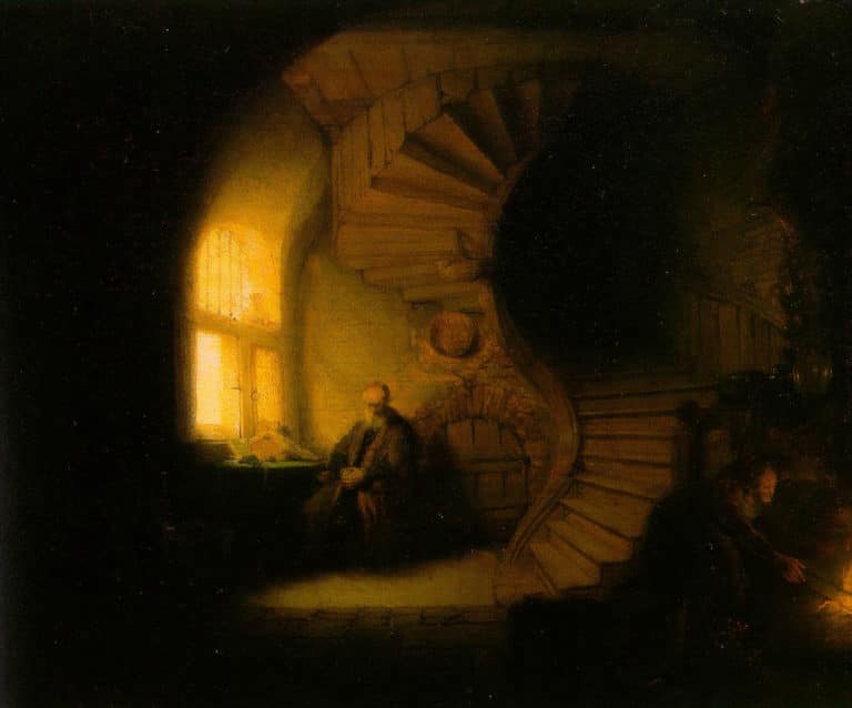Le philosophe en méditation, Rembrandt (1632)