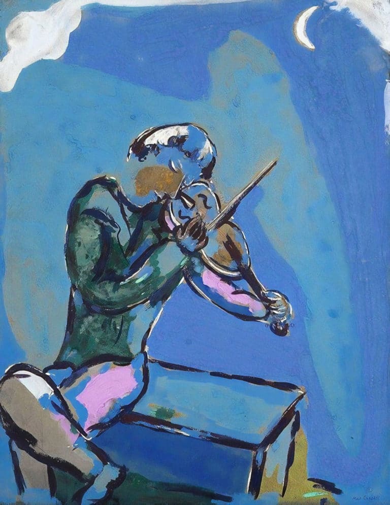 Le violoniste bleu, Marc Chagall (1929)