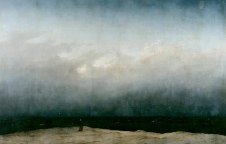 Le moine au bord de la mer, Caspar David Friedrich (1808)