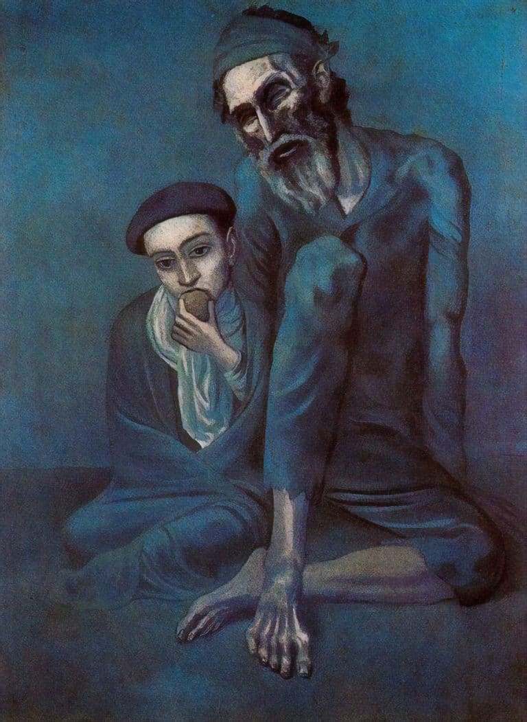 Le vieil aveugle et le garçon, Pablo Picasso (1903)