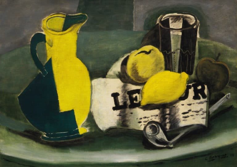 Pichet et journal, Georges Braque (1941)