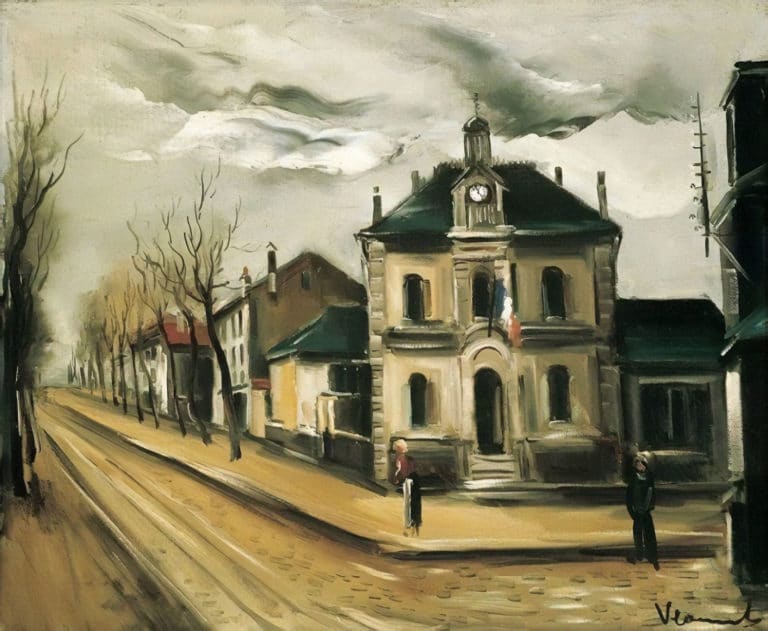 Place de la Mairie, Maurice de Vlaminck (1919)