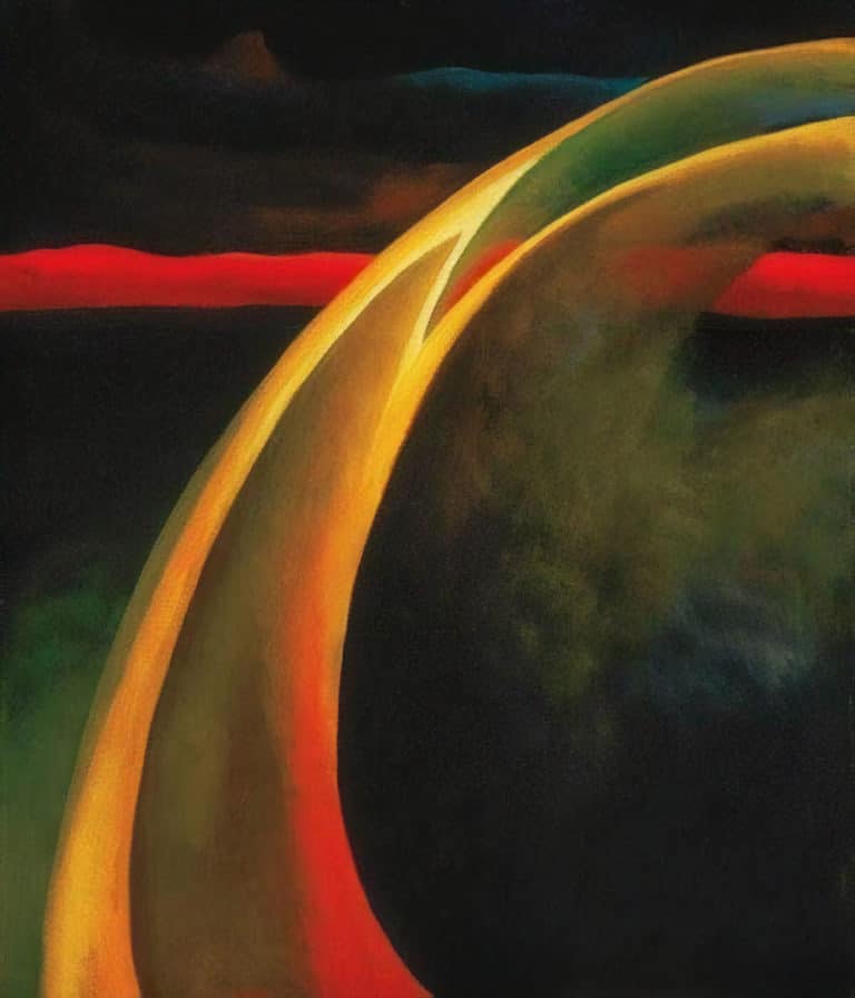 Traînée rouge et orange, Georgia O'Keeffe (1919)