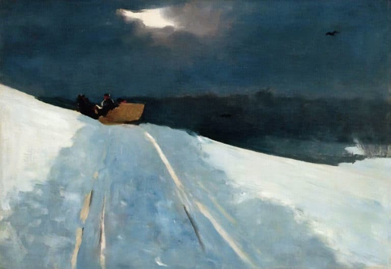 Promenade en traîneau, Winslow Homer (1890)