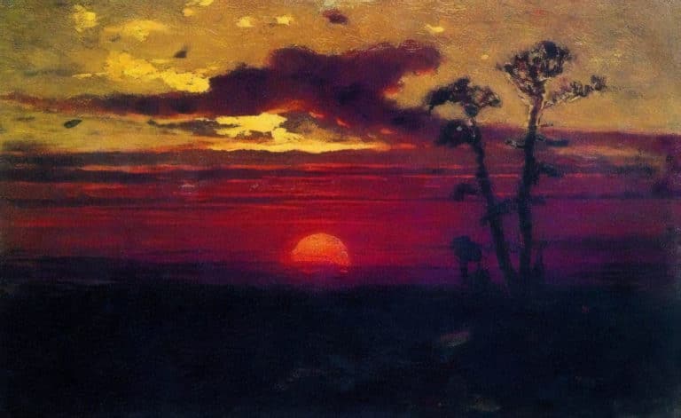 Coucher de soleil, Arkhip Kouïndji (1894)